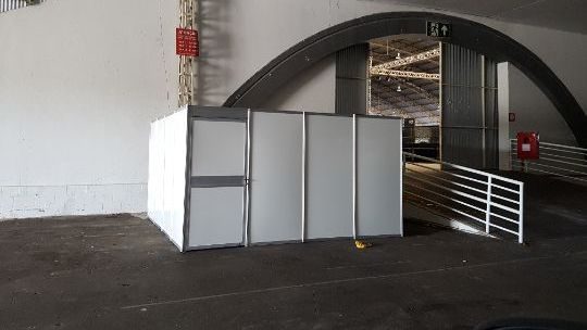 Camarim e salas modulares para eventos
