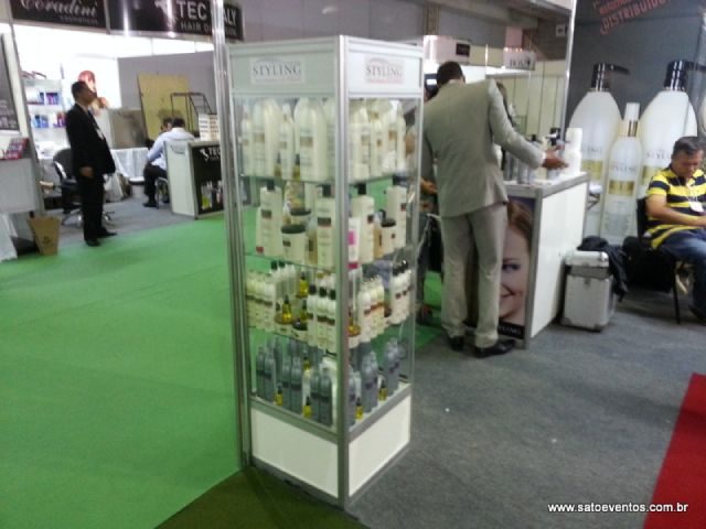 Vitrine para exposição em evento